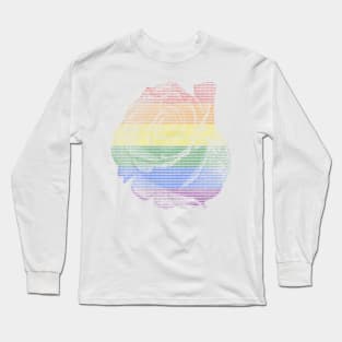 Pride ASCII Rainbow Light Color Long Sleeve T-Shirt